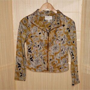 Tan Floral Women's Jacket